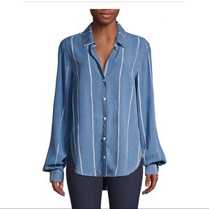 Bella Dahl painted stripe shirt